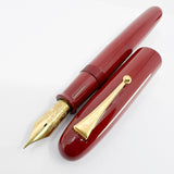 Pilot Namiki Emperor Red Urushi Fountain Pen -  Broad 21 kt Gold Nib - Circa 1996