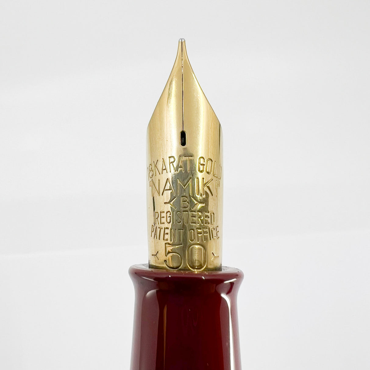 Pilot Namiki Emperor Red Urushi Fountain Pen -  Broad 21 kt Gold Nib - Circa 1996