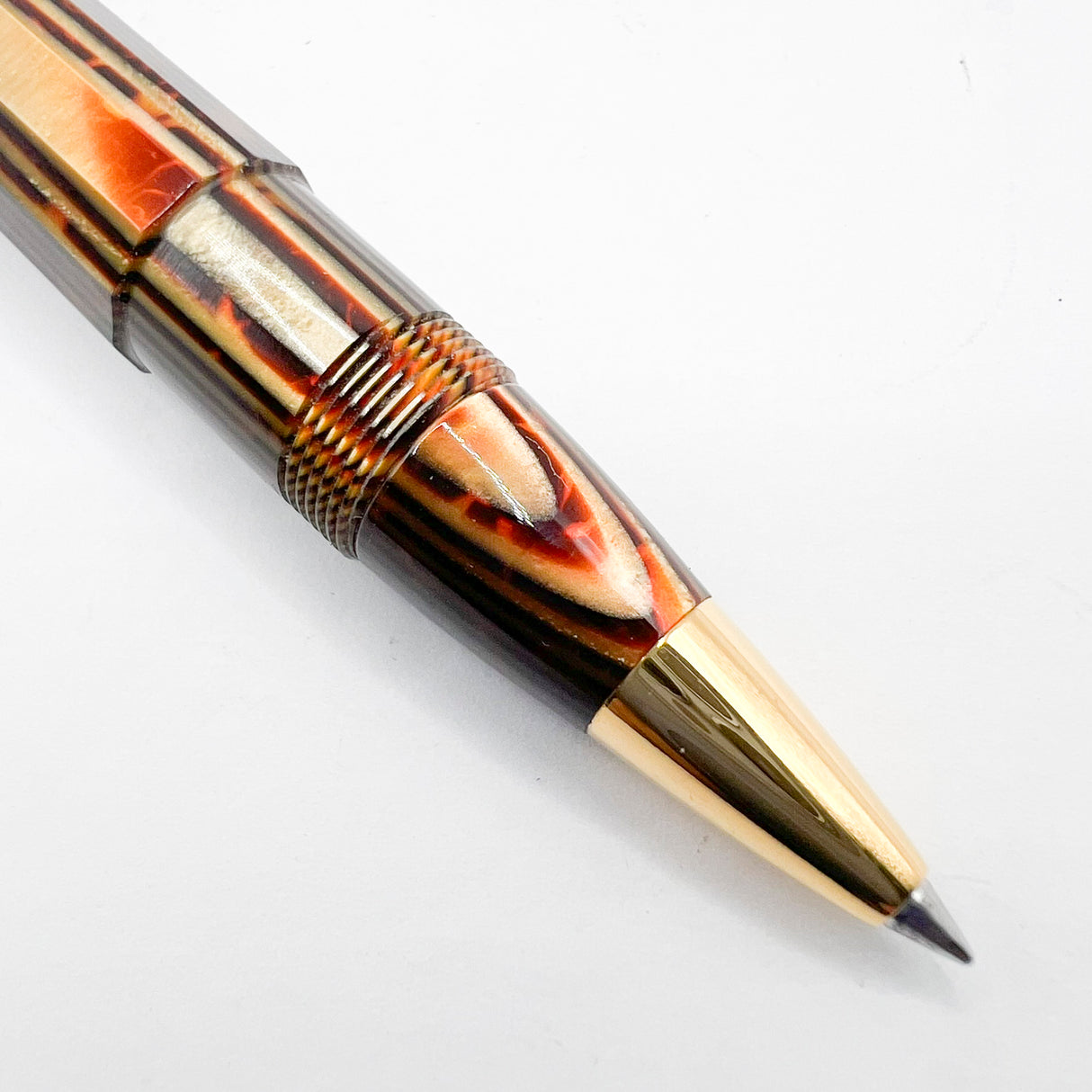 OMAS Paragon Exquisite Bronze Arco Celluloid  Senior Size Rollerball Circa 1990's