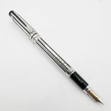 Waterman Night & Day Silver-Plated Fountain Pen - Medium 18kt Gold Nib