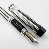 Waterman Night & Day Silver-Plated Fountain Pen - Medium 18kt Gold Nib