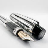 Waterman Night & Day Silver-Plated Fountain Pen - Medium 18kt Gold Nib