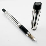 Waterman Night & Day Silver-Plated Fountain Pen - Medium 18kt Gold Nib