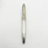 Montblanc Meisterstück Solitaire LeGrand Barleycorn Sterling Silver  #146S Fountain Pen - Flexible Fine 18kt Gold Nib