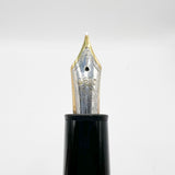 Montblanc Meisterstück Solitaire LeGrand Barleycorn Sterling Silver  #146S Fountain Pen - Flexible Fine 18kt Gold Nib