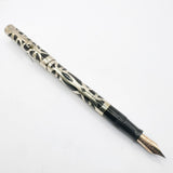 Sheaffer Nostalgia SOLID 14KT GOLD Filigree Fountain Pen -  Fine 18kt Gold Nib