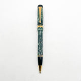 Parker  Duofold Marbled Green Cap Actuated Ballpoint Pen - Circa 1990 - Scarce!