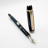 Montblanc Classique #144 Black Resin Fountain Pen - Medium 14kt Gold Nib