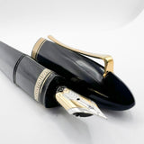 OMAS Blue/Black  #360 Oversized Triangulated Fountain Pen - Medium 18kt Gold Nib