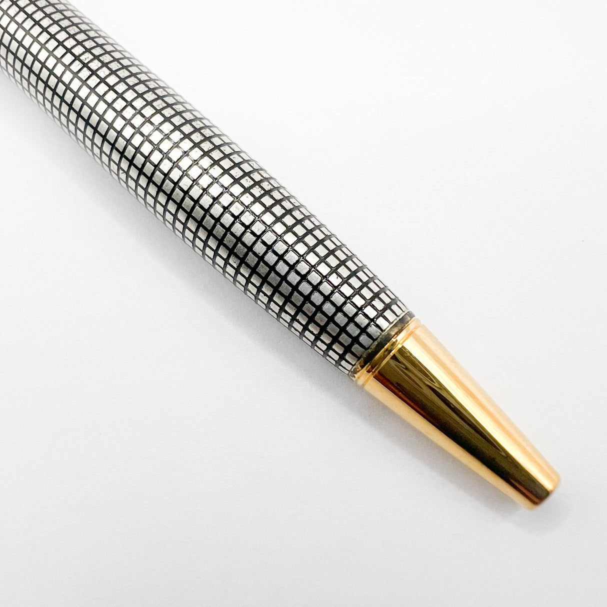 Parker Sonnet Sterling Silver Cisele Cross Hatch Design Ballpoint  Pen - Circa 1997