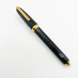 Cartier - Louis Cartier Black Fluted Fountain Pen - Fine 18kt Gold Nib