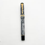 Parker Duofold Centennial (Largest) Marbled Gray, Pearl & Black Fountain Pen - Extra Fine 18kt Gold Nib