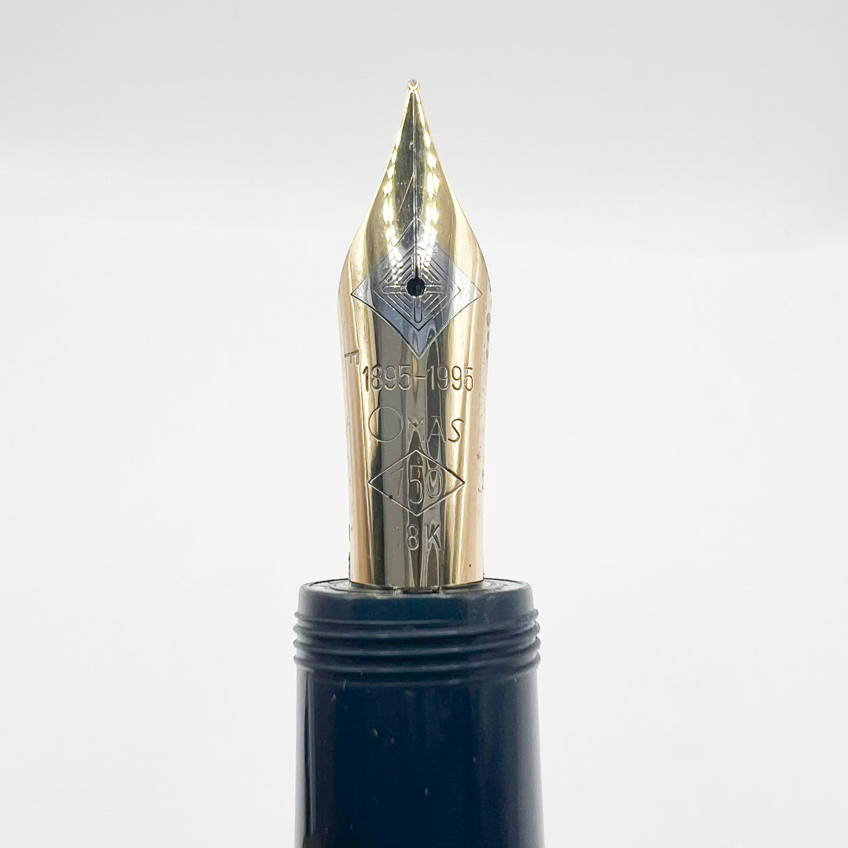OMAS Dark Blue Marconi Limited Edition Fountain Pen  - Fine 18kt Gold Nib