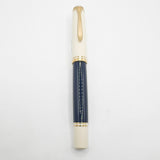 Pelikan M800 Special Edition Midnight Blue/Cream Fountain Pen - Flexible Medium 14kt Gold Nib