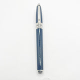 S. T. Dupont Grand Orpheo Theme Placed Midnight Blue Lacquer Fountain Pen - Medium 18kt Gold Nib