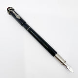 Montblanc Heritage Rouge Et Noir Black Fountain Pen  - Double Broad Oblique (Profile of Left Foot) 14kt Gold Nib