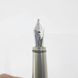 Montblanc Heritage Rouge Et Noir Black Fountain Pen  - Double Broad Oblique (Profile of Left Foot) 14kt Gold Nib