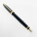 OMAS Blue/Black  #360 Oversized Triangulated Fountain Pen - Fine 18kt Gold Nib