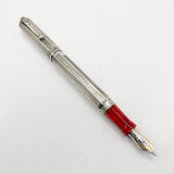 Montegrappa "Special Reserve" Sterling Silver Limited Edition  Fountain Pen - Broad 18kt Gold Nib