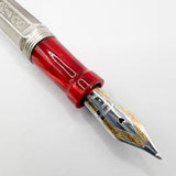 Montegrappa "Special Reserve" Sterling Silver Limited Edition  Fountain Pen - Broad 18kt Gold Nib