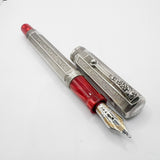 Montegrappa "Special Reserve" Sterling Silver Limited Edition  Fountain Pen - Broad 18kt Gold Nib