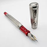 Montegrappa "Special Reserve" Sterling Silver Limited Edition  Fountain Pen - Broad 18kt Gold Nib