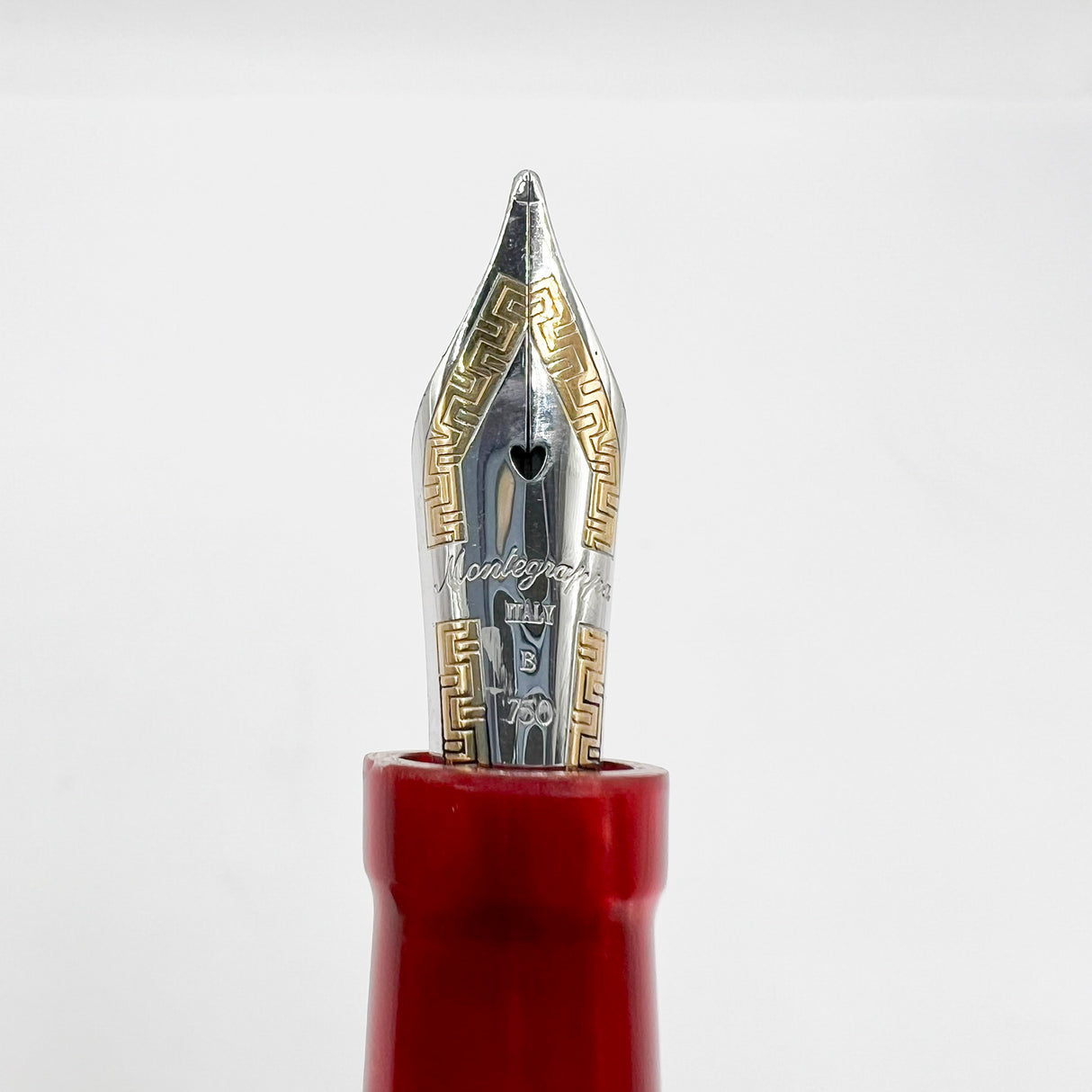 Montegrappa "Special Reserve" Sterling Silver Limited Edition  Fountain Pen - Broad 18kt Gold Nib
