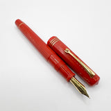 OMAS for  Armando Simoni Club/1990's -   Milord Paragon Coral Fountain Pen - Medium 18kt Gold Nib
