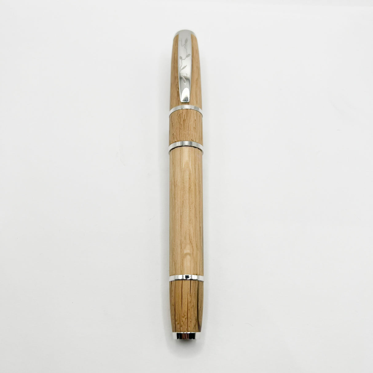OMAS  Krug Limited Edition Oak Wood & Sterling Silver Fountain Pen - Medium 18kt Gold Nib