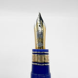 OMAS for  Armando Simoni Club/1990's  Royal Blue Ogiva Extra Fountain Pen - Medium 18kt Gold Nib