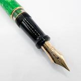 Aurora Optima Primavera Marbled Green Limited Edition Fountain Pen - Extra Fine 18kt Gold Nib