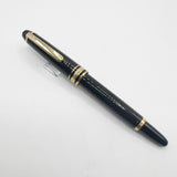 Montblanc Meisterstuck Mozart Black Resin Fountain Pen - Broad 14kt Gold  Nib