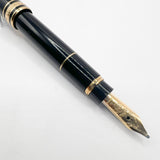 Montblanc Meisterstuck Mozart Black Resin Fountain Pen - Broad 14kt Gold  Nib