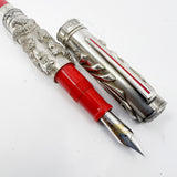 OMAS Sterling Silver Hong Kong Return to the Motherland Limited Edition Fountain Pen - Medium 18kt Gold Nib