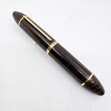 Louis Vuitton Brown Alligator Leather Cargo Fountain Pen - Medium 18kt Gold Nib - RARE!