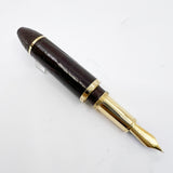 Louis Vuitton Brown Alligator Leather Cargo Fountain Pen - Medium 18kt Gold Nib - RARE!