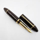 Louis Vuitton Brown Alligator Leather Cargo Fountain Pen - Medium 18kt Gold Nib - RARE!