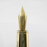 Louis Vuitton Brown Alligator Leather Cargo Fountain Pen - Medium 18kt Gold Nib - RARE!