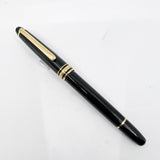 Montblanc Classique #144 Black Resin Fountain Pen - Medium 14kt Gold Nib