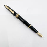 Montblanc Classique #144 Black Resin Fountain Pen - Medium 14kt Gold Nib