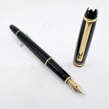 Montblanc Classique #144 Black Resin Fountain Pen - Medium 14kt Gold Nib