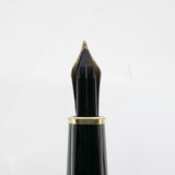 Montblanc Classique #144 Black Resin Fountain Pen - Medium 14kt Gold Nib