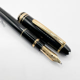 Montblanc Meisterstuck Mozart Black Resin Fountain Pen - Broad 14kt Gold  Nib
