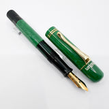 Pelikan Jade Green Celluloid (1935 Originals of their Time) Limited Edition Fountain Pen - Broad 18kt Gold Nib