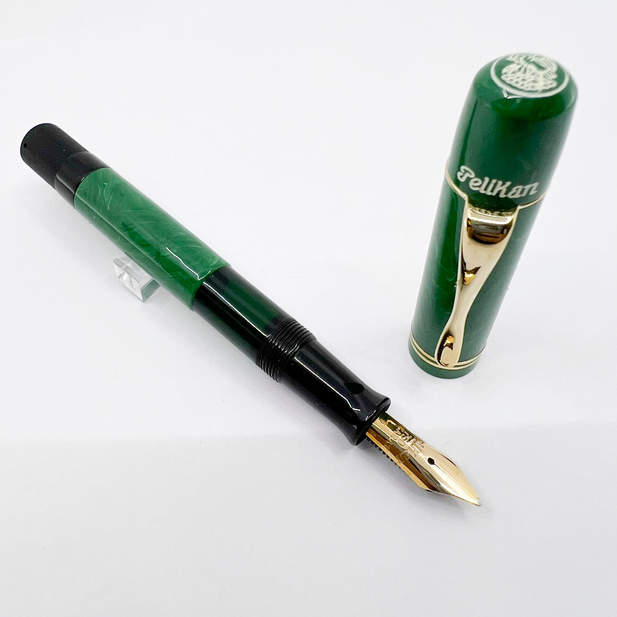 Pelikan Jade Green Celluloid (1935 Originals of their Time) Limited Edition Fountain Pen - Broad 18kt Gold Nib