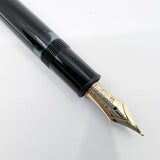Montblanc Black Meisterstuck #146 LeGrand Fountain Pen -  Extra Fine 14kt Gold Nib (Flexes to Broad Width)