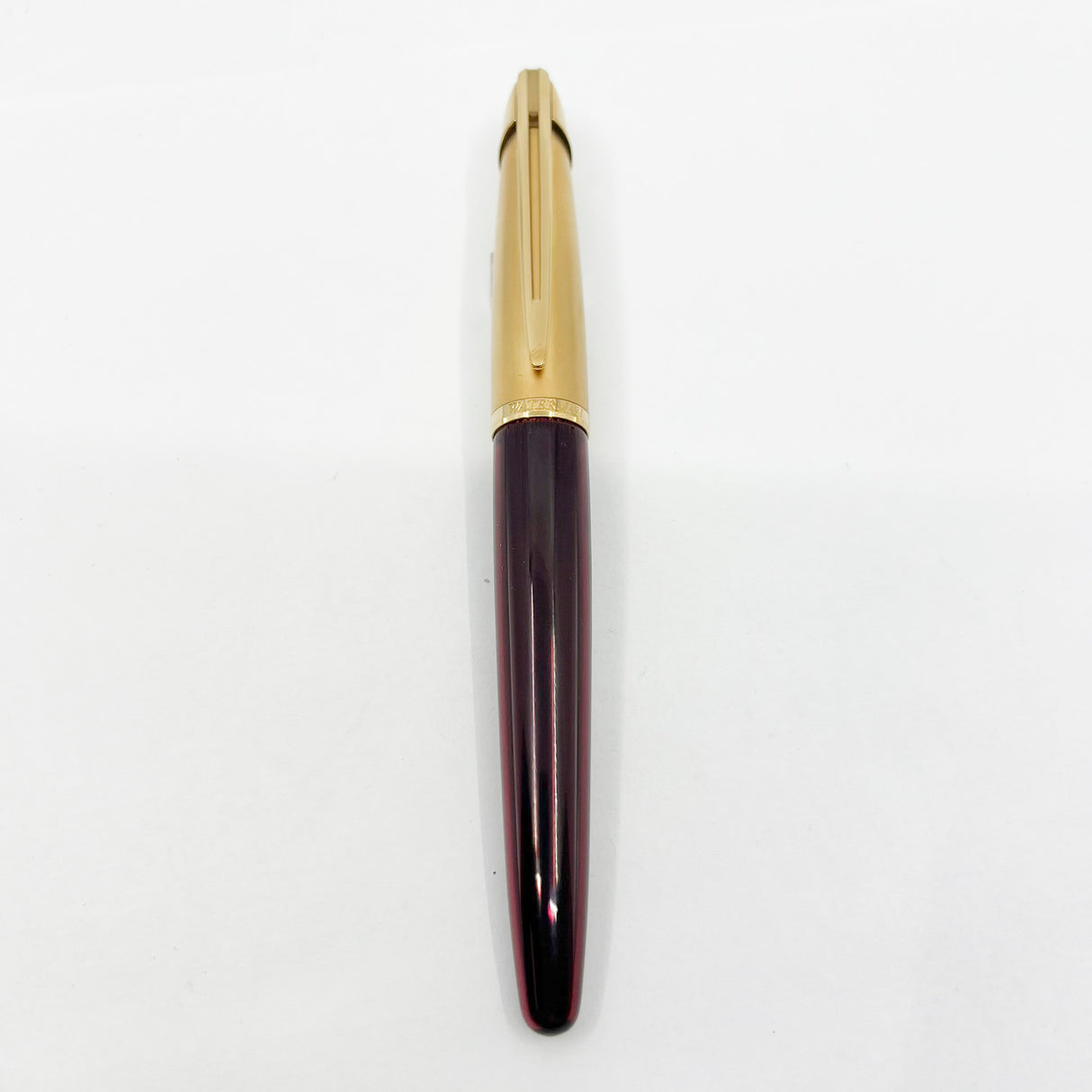 Waterman Edson Ruby Red Translucent Fountain Pen - Extra Fine 18kt Gold Nib - Scarce in Ruby!!