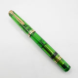 Pelikan M800 - The Original Transparent Green Demonstrator Limited Edition Fountain Pen (Circa 1995) - Semi-Flex Medium 18C Gold Nib