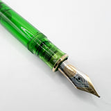 Pelikan M800 - The Original Transparent Green Demonstrator Limited Edition Fountain Pen (Circa 1995) - Semi-Flex Medium 18C Gold Nib