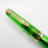 Pelikan M800 - The Original Transparent Green Demonstrator Limited Edition Fountain Pen (Circa 1995) - Semi-Flex Medium 18C Gold Nib